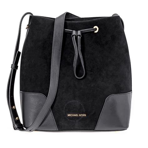 michael michael kors cary leather & suede bucket bag|Michael Kors leather crossbody.